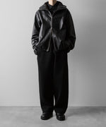 画像をギャラリービューアに読み込む, ssstein(シュタイン)のCOTTON DOUBLE KNIT TWIST SEAM PANTS - BLACKの公式通販サイトsession福岡セレクトショップ
