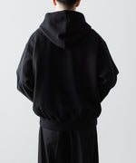 画像をギャラリービューアに読み込む, ssstein(シュタイン)のYAK/COTTON SWEAT ZIP HOODY - BLACKの公式通販サイトsession福岡セレクトショップ
