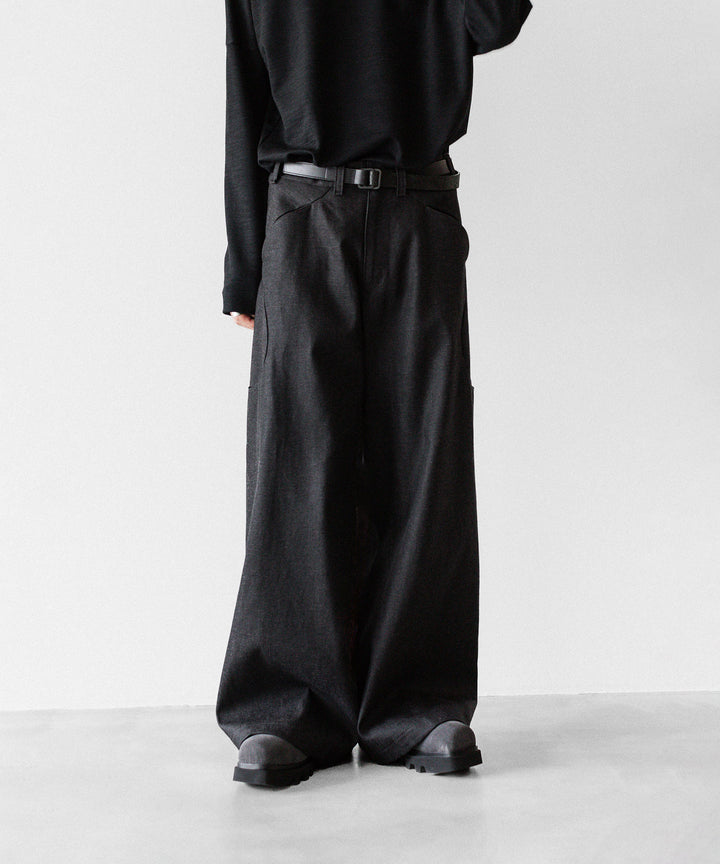 OPPOSE DUALITY オポーズデュアリティの6 POCKET SUB ONG DENIM TROUSERSのBLACK GRAY公式通販サイトsession福岡セレクトショップ