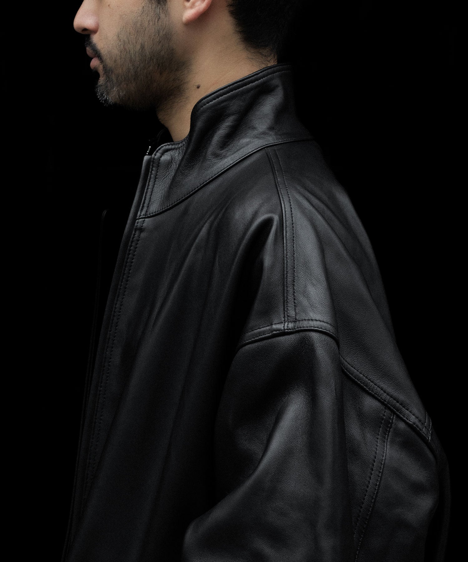 ssstein(シュタイン)のSHEEP LEATHER STAND COLLAR JACKET - BLACKの公式通販サイトsession福岡セレクトショップ