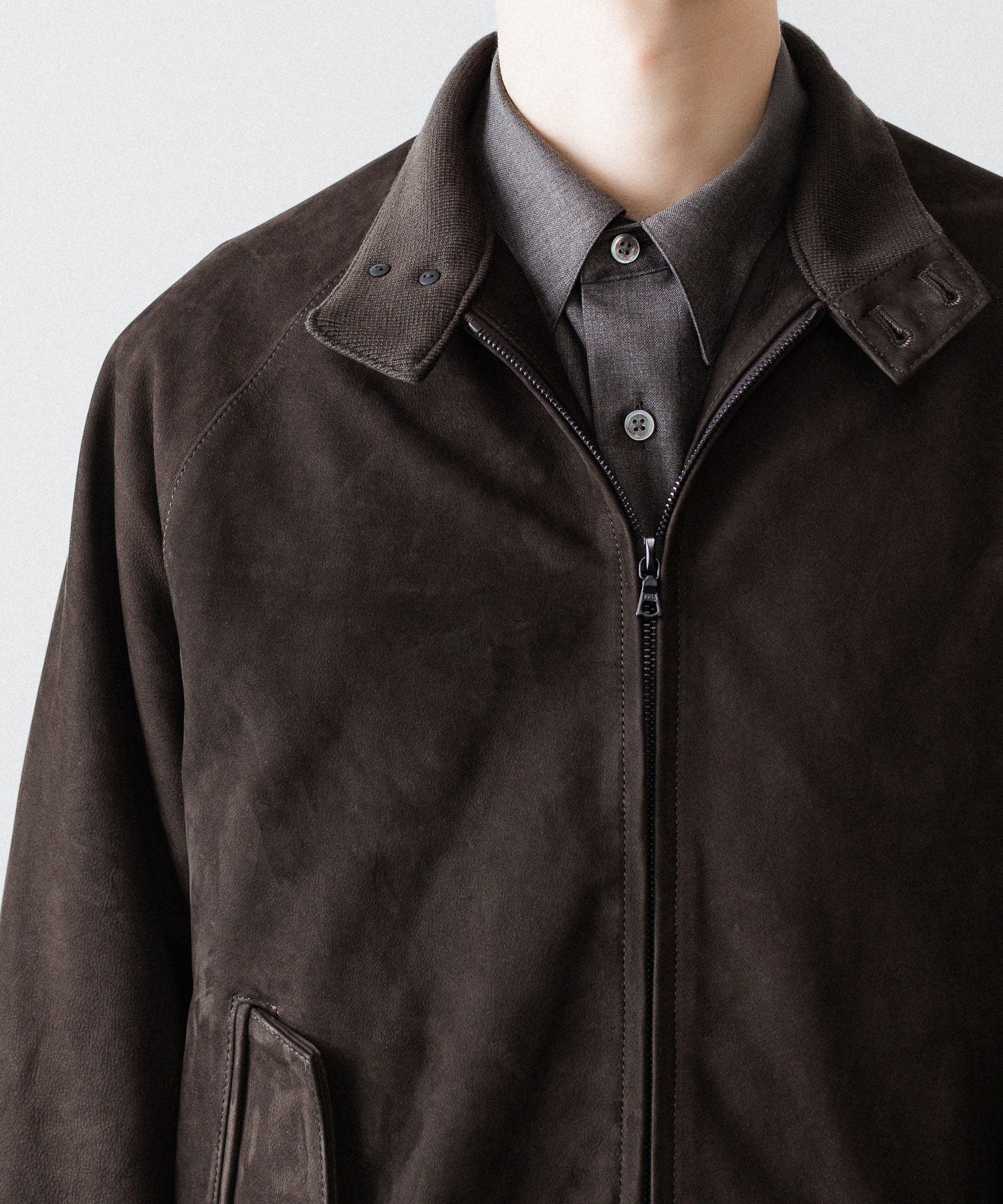 ssstein(シュタイン)のCOW NUBUCK SWING TOP JACKET - DARK BROWNの公式通販サイトsession福岡セレクトショップ