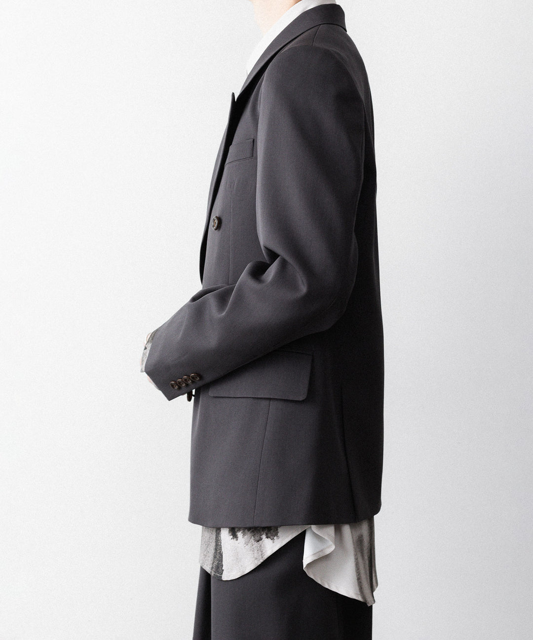UJOH ウジョーのLOW GORGE PEAKED LAPEL JKTのSTEEL GRAYK公式通販サイトsession福岡セレクトショップ