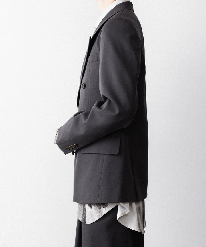 UJOH ウジョーのLOW GORGE PEAKED LAPEL JKTのSTEEL GRAYK公式通販サイトsession福岡セレクトショップ