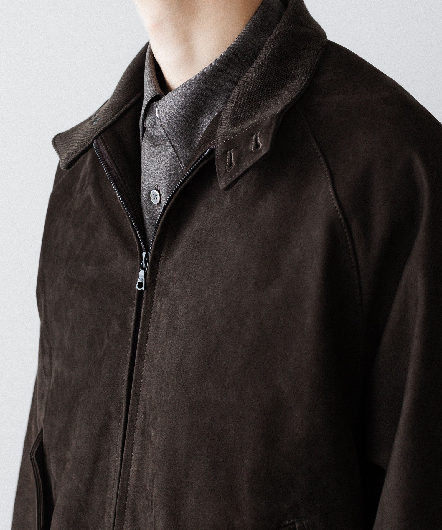 ssstein(シュタイン)のCOW NUBUCK SWING TOP JACKET - DARK BROWNの公式通販サイトsession福岡セレクトショップ