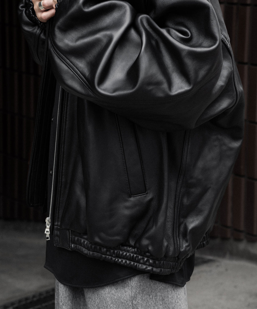 ssstein(シュタイン)のSHEEP LEATHER STAND COLLAR JACKET - BLACKの公式通販サイトsession福岡セレクトショップ