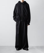 画像をギャラリービューアに読み込む, ssstein(シュタイン)のYAK/COTTON SWEAT ZIP HOODY - BLACKの公式通販サイトsession福岡セレクトショップ
