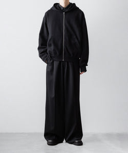 ssstein / シュタイン】YAK/COTTON SWEAT ZIP HOODY - BLACK | 公式