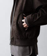 画像をギャラリービューアに読み込む, ssstein(シュタイン)のCOW NUBUCK SWING TOP JACKET - DARK BROWNの公式通販サイトsession福岡セレクトショップ
