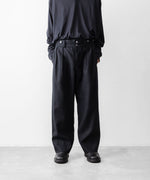 画像をギャラリービューアに読み込む, INTÉRIM インテリムのSILK LINEN "BOURGERON" FRENCH WORK TROUSERのBLACK 公式通販サイトsession福岡セレクトショップ
