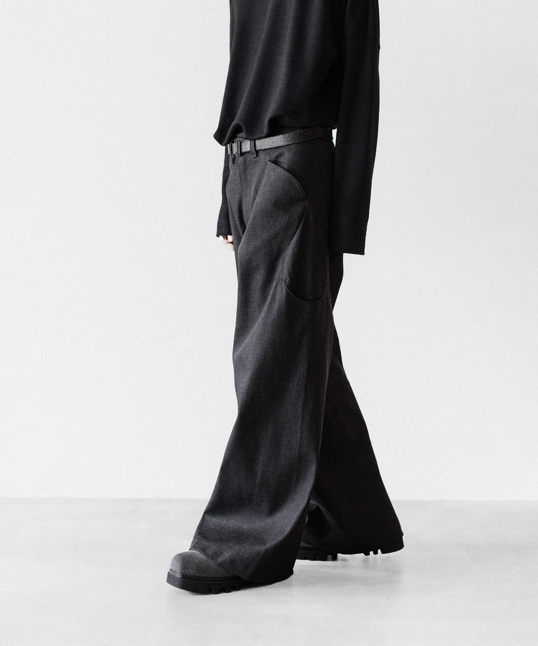 OPPOSE DUALITY オポーズデュアリティの6 POCKET SUB ONG DENIM TROUSERSのBLACK GRAY公式通販サイトsession福岡セレクトショップ
