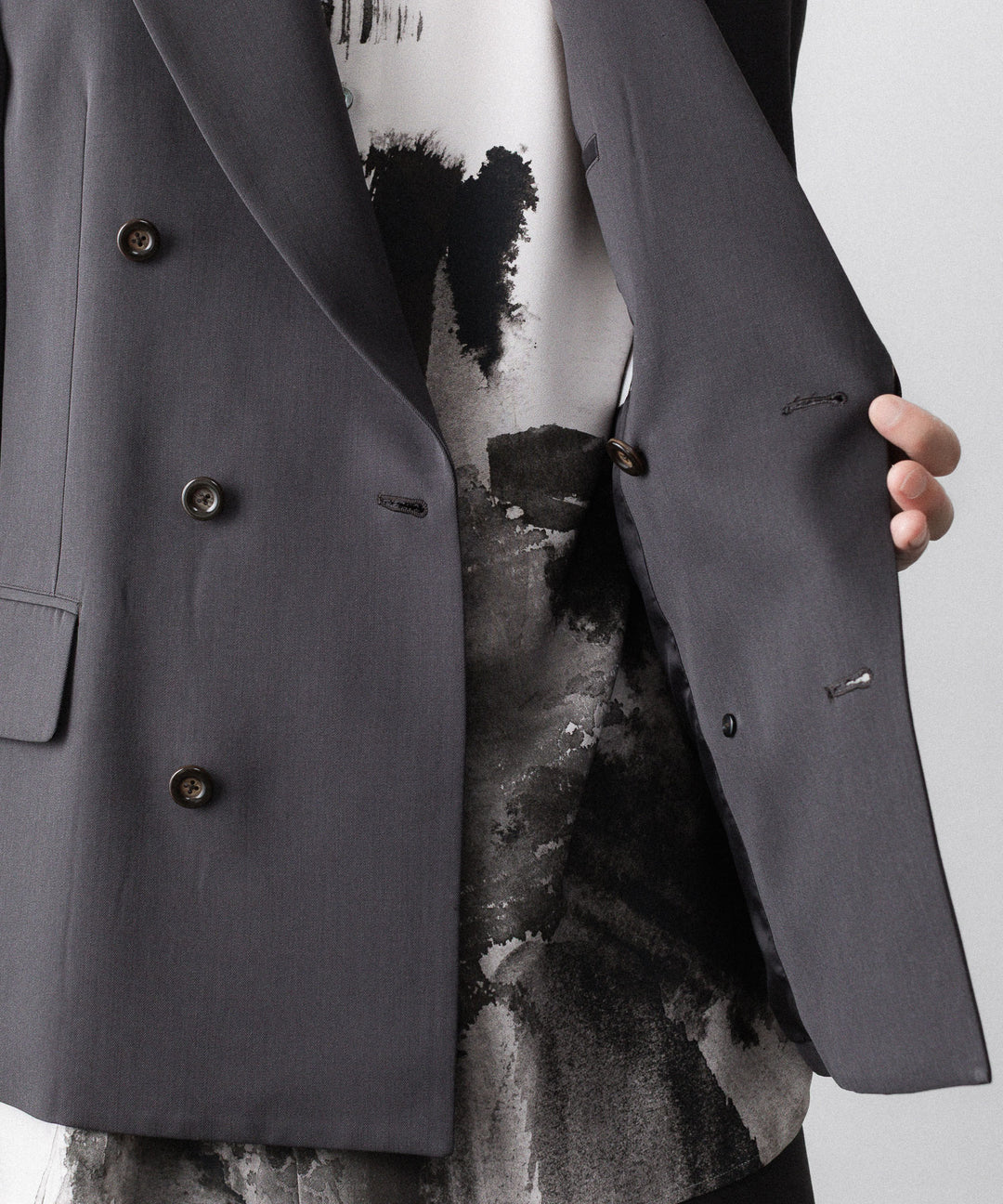 UJOH ウジョーのLOW GORGE PEAKED LAPEL JKTのSTEEL GRAYK公式通販サイトsession福岡セレクトショップ