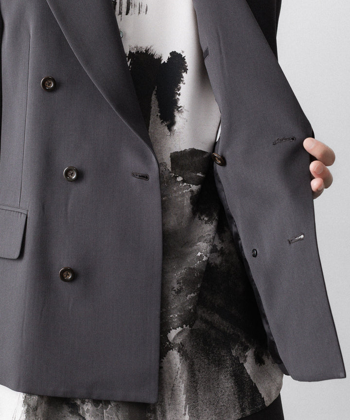 UJOH ウジョーのLOW GORGE PEAKED LAPEL JKTのSTEEL GRAYK公式通販サイトsession福岡セレクトショップ