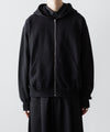 【ssstein】YAK/COTTON SWEAT ZIP HOODY - BLACK