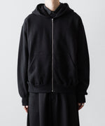 画像をギャラリービューアに読み込む, ssstein(シュタイン)のYAK/COTTON SWEAT ZIP HOODY - BLACKの公式通販サイトsession福岡セレクトショップ
