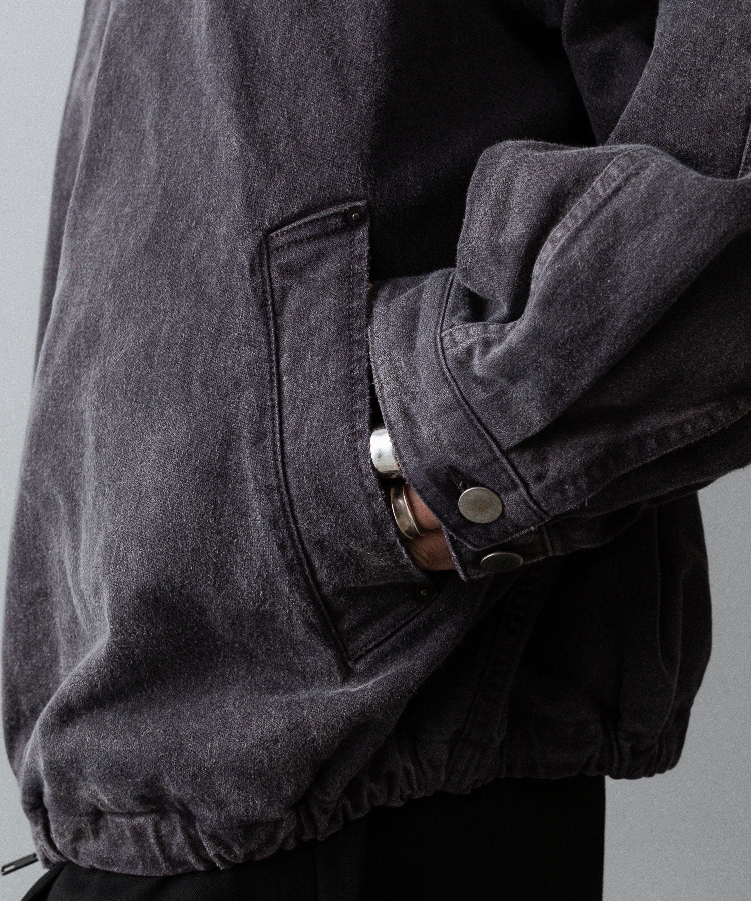 ジャケット・アウター SSS ssstein / シュタイン】SULFUR DYED WHIP CORD VINTAGE ZIP JACKET