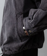 画像をギャラリービューアに読み込む, 【ssstein】SULFUR DYED WHIP CORD VINTAGE ZIP JACKET - BLACK
