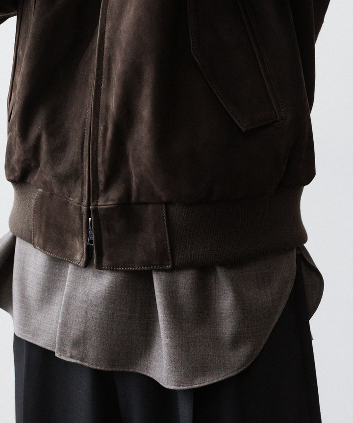 ssstein(シュタイン)のCOW NUBUCK SWING TOP JACKET - DARK BROWNの公式通販サイトsession福岡セレクトショップ