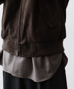 画像をギャラリービューアに読み込む, ssstein(シュタイン)のCOW NUBUCK SWING TOP JACKET - DARK BROWNの公式通販サイトsession福岡セレクトショップ
