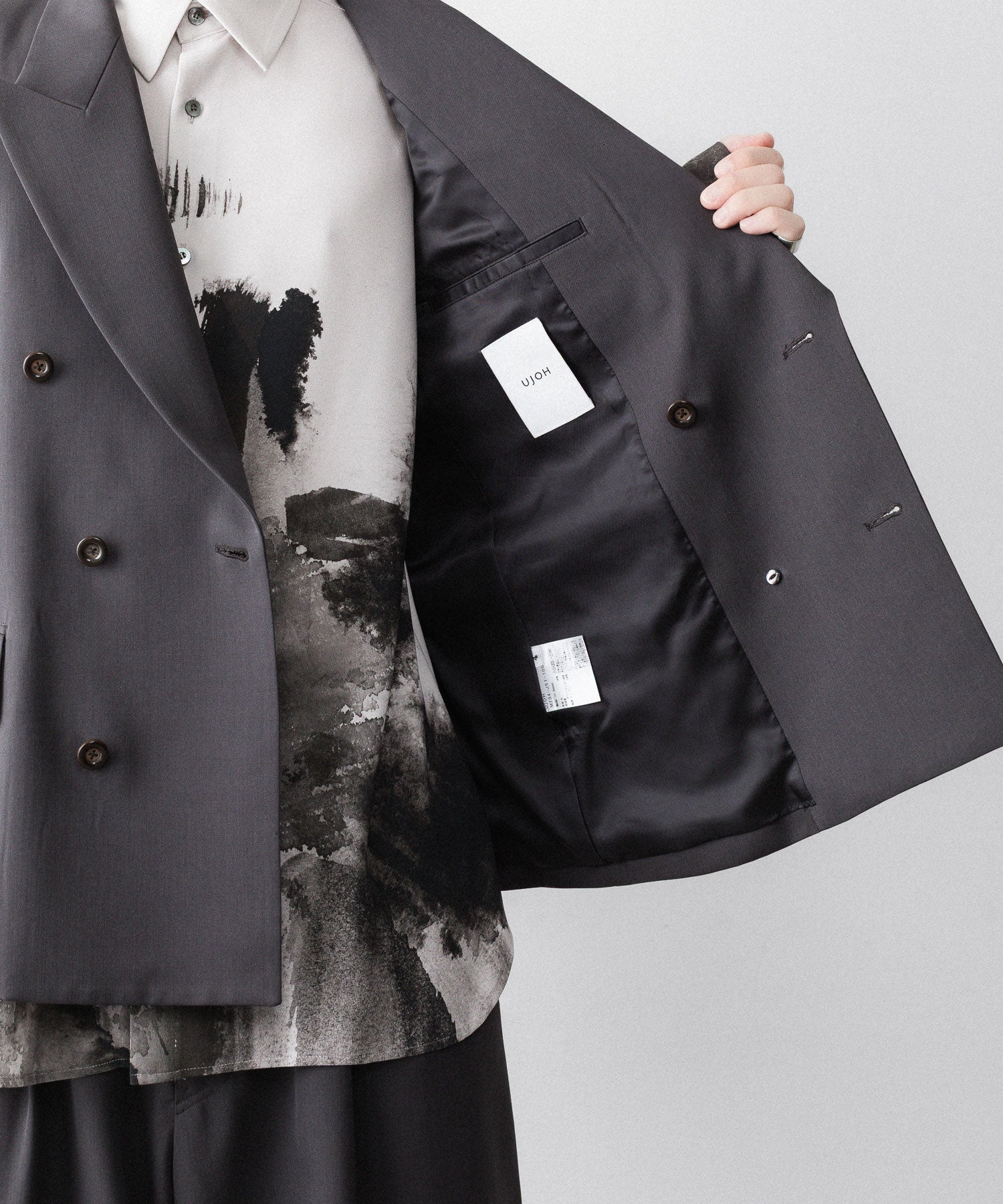 UJOH】LOW GORGE PEAKED LAPEL JKT - STEEL GRAY | 公式通販サイト