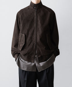 ssstein / シュタイン】COW NUBUCK SWING TOP JACKET - DARK BROWN