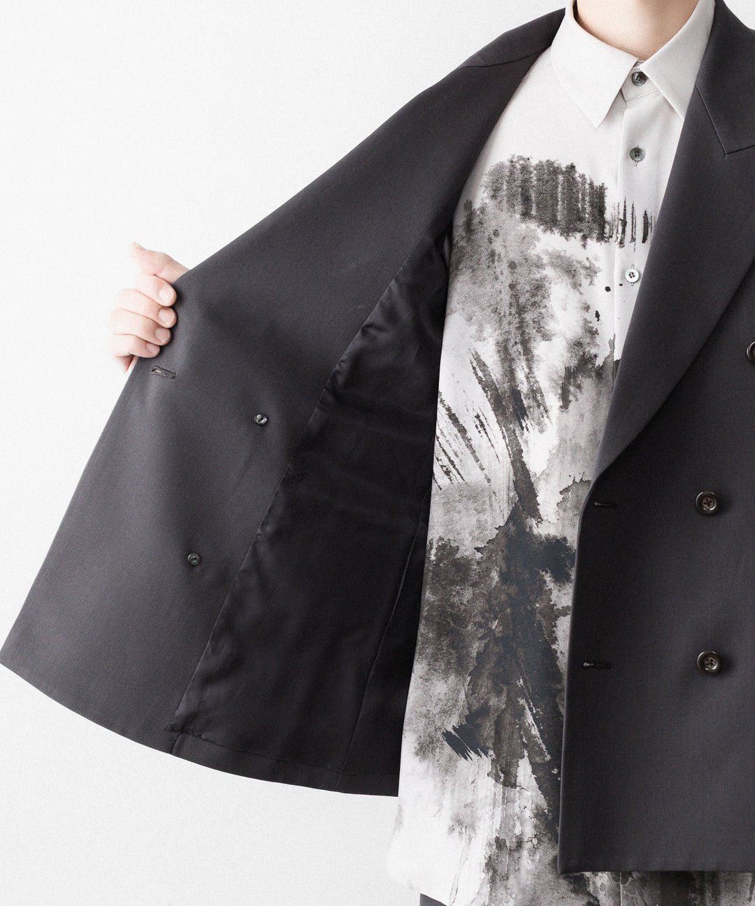 UJOH ウジョーのLOW GORGE PEAKED LAPEL JKTのSTEEL GRAYK公式通販サイトsession福岡セレクトショップ