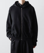 画像をギャラリービューアに読み込む, ssstein(シュタイン)のYAK/COTTON SWEAT ZIP HOODY - BLACKの公式通販サイトsession福岡セレクトショップ
