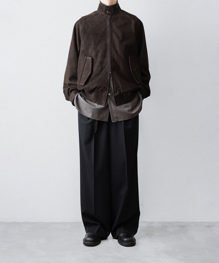 ssstein(シュタイン)のCOW NUBUCK SWING TOP JACKET - DARK BROWNの公式通販サイトsession福岡セレクトショップ