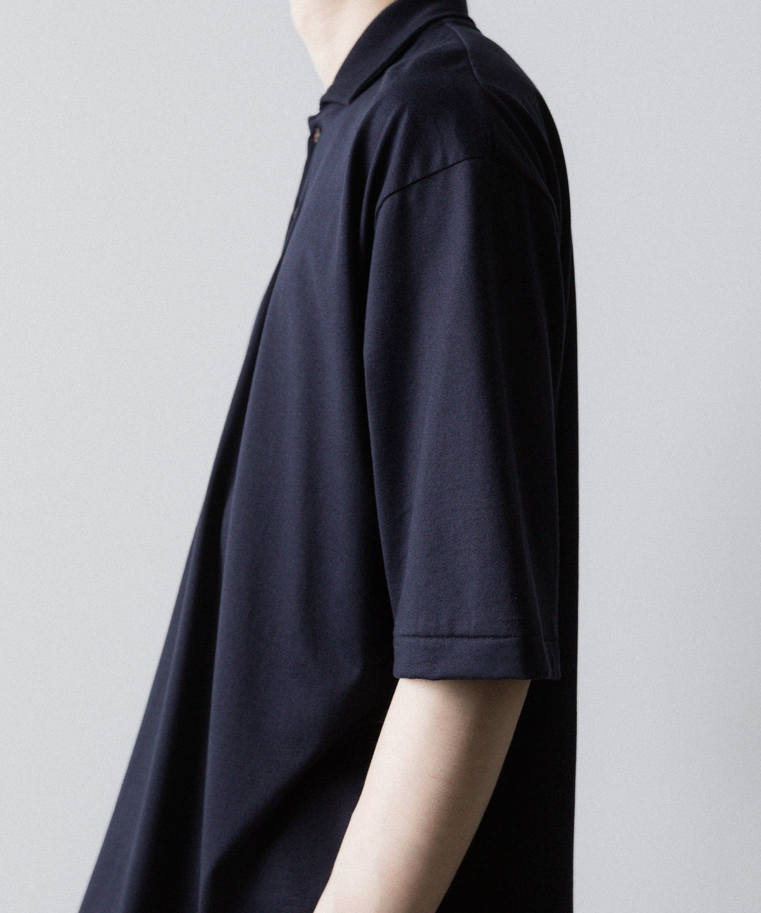 INTÉRIM(インテリム)の HYPER BIG HIGH GAUGE SUVIN JERSEY POLO SHIRT - ROYAL D.PURPLEの公式通販サイトsession福岡セレクトショップ