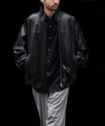 画像をギャラリービューアに読み込む, ssstein(シュタイン)のSHEEP LEATHER STAND COLLAR JACKET - BLACKの公式通販サイトsession福岡セレクトショップ
