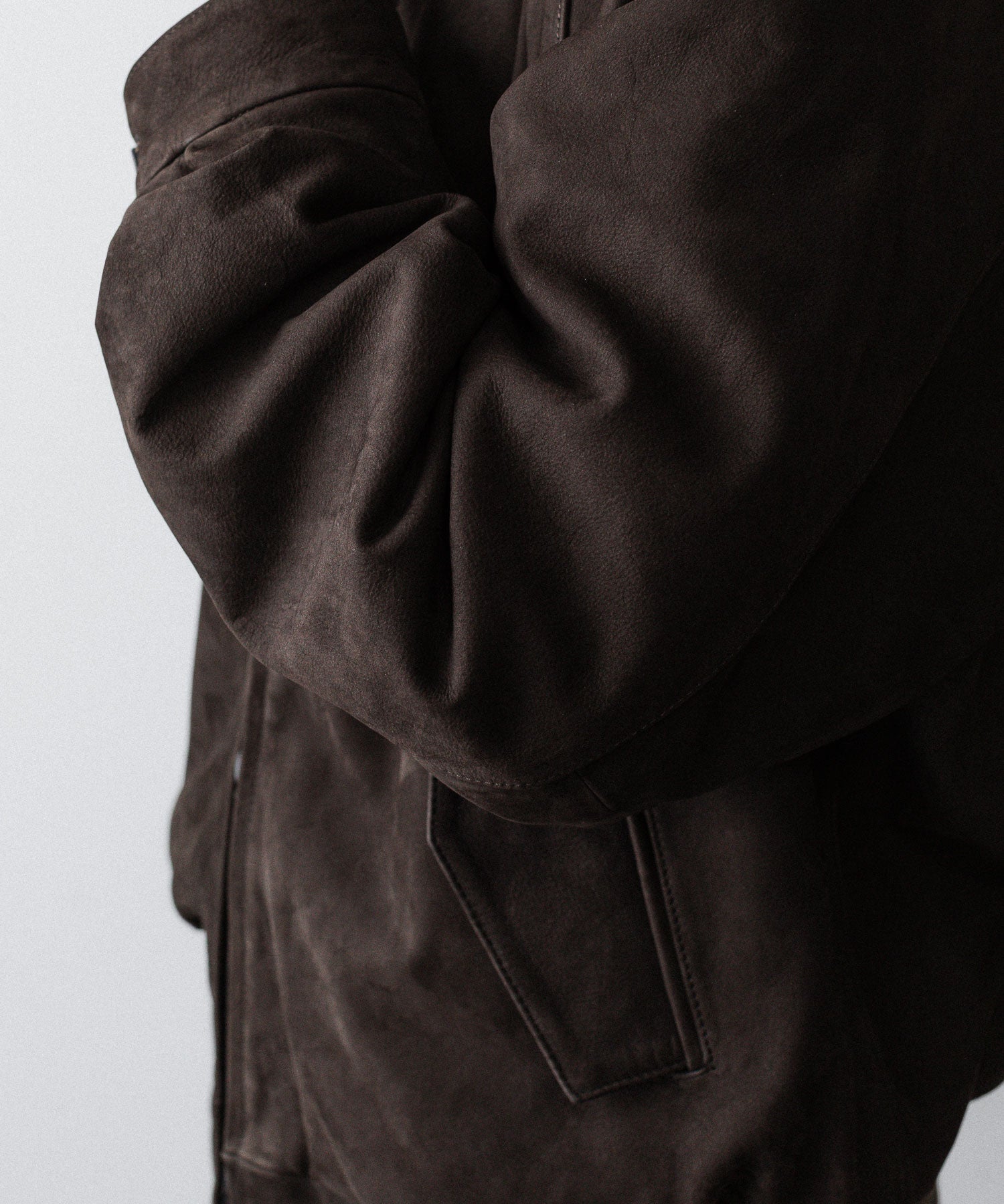 ssstein(シュタイン)のCOW NUBUCK SWING TOP JACKET - DARK BROWNの公式通販サイトsession福岡セレクトショップ