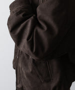画像をギャラリービューアに読み込む, ssstein(シュタイン)のCOW NUBUCK SWING TOP JACKET - DARK BROWNの公式通販サイトsession福岡セレクトショップ
