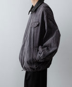 画像をギャラリービューアに読み込む, 【ssstein】SULFUR DYED WHIP CORD VINTAGE ZIP JACKET - BLACK
