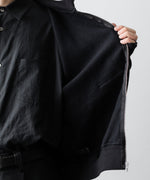 画像をギャラリービューアに読み込む, ssstein(シュタイン)のYAK/COTTON SWEAT ZIP HOODY - BLACKの公式通販サイトsession福岡セレクトショップ
