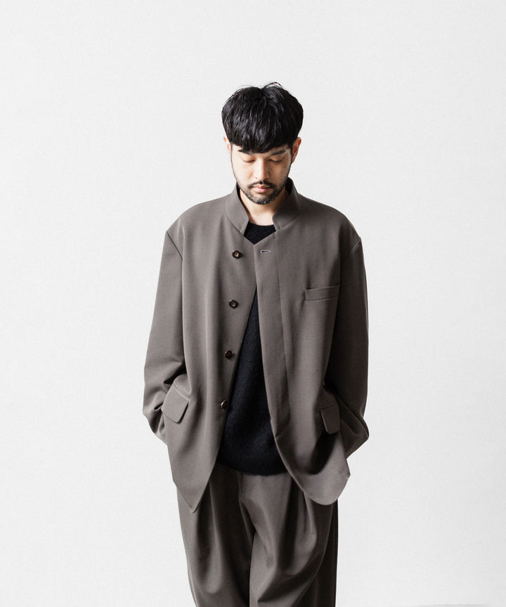 UJOH ウジョーのSTAND COLLAR FLY JKTのOLIVE GRAY公式通販サイトsession福岡セレクトショップ