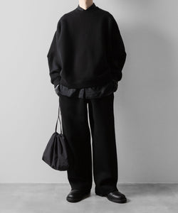 ssstein(シュタイン)のCOTTON DOUBLE KNIT TWIST SEAM PANTS - BLACKの公式通販サイトsession福岡セレクトショップ