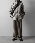 画像をギャラリービューアに読み込む, ssstein(シュタイン)のTWIST SEAM WIDE EASY TROUSERS - TAUPE BEIGEの公式通販サイトsession福岡セレクトショップ
