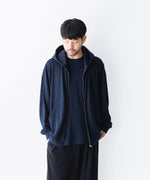 画像をギャラリービューアに読み込む, WWW WRAPINKNOT wool wearのZIP HOODIEのNAVY 公式通販サイトsession福岡セレクトショップ
