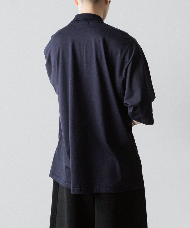 INTÉRIM(インテリム)の HYPER BIG HIGH GAUGE SUVIN JERSEY POLO SHIRT - ROYAL D.PURPLEの公式通販サイトsession福岡セレクトショップ