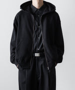 画像をギャラリービューアに読み込む, ssstein(シュタイン)のYAK/COTTON SWEAT ZIP HOODY - BLACKの公式通販サイトsession福岡セレクトショップ
