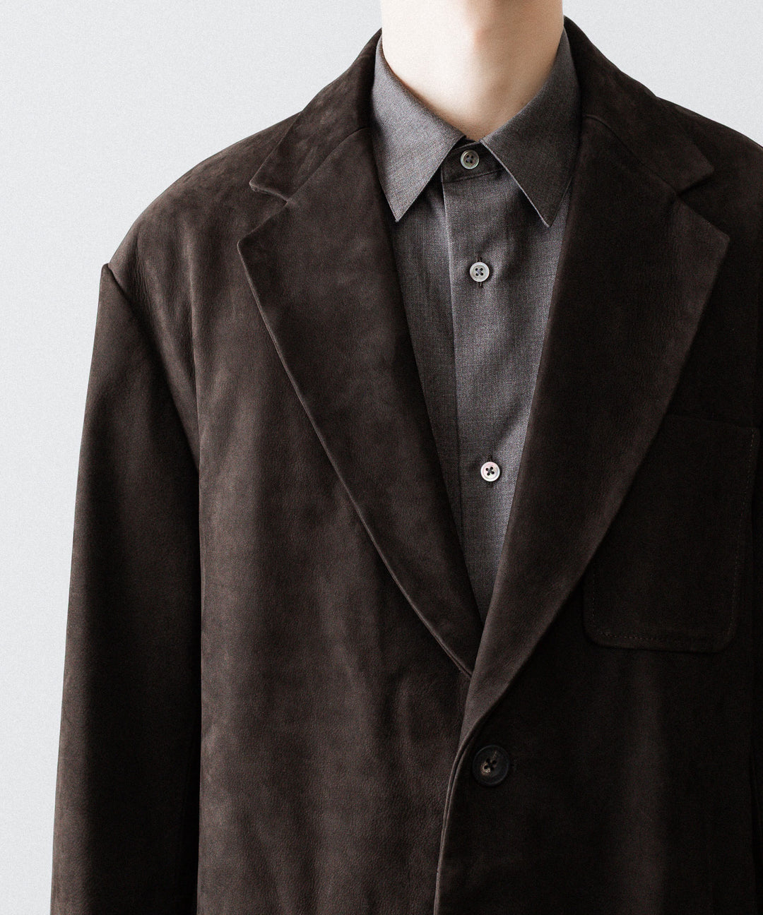 ssstein(シュタイン)のCOW NUBUCK BLAZER - DARK BROWNの公式通販サイトsession福岡セレクトショップ