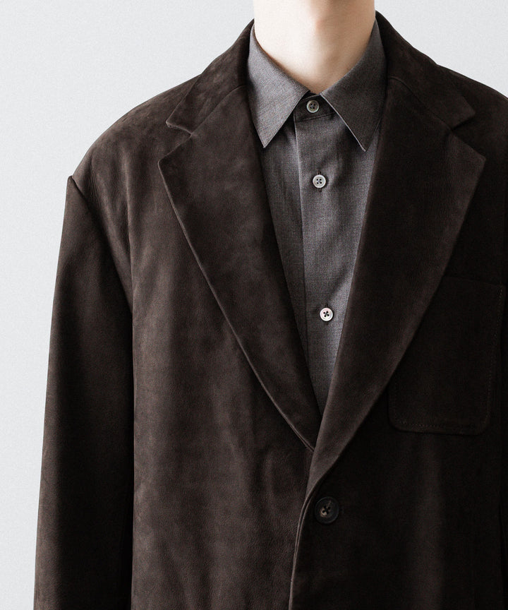ssstein(シュタイン)のCOW NUBUCK BLAZER - DARK BROWNの公式通販サイトsession福岡セレクトショップ