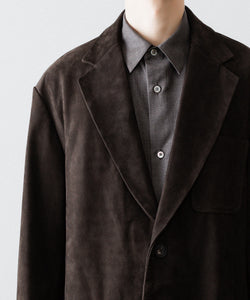 ssstein / シュタイン】COW NUBUCK BLAZER - DARK BROWN | 公式通販 ssstein / シュタイン】COW NUBUCK BLAZER - DARK BROWN | 公式通販