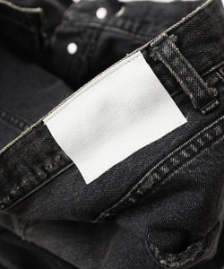 ssstein / シュタイン】BAGGY DENIM SHORTS - BLACK | 公式通販サイト