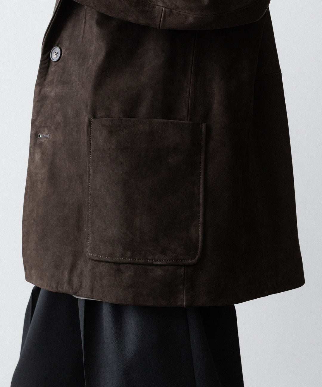 ssstein(シュタイン)のCOW NUBUCK BLAZER - DARK BROWNの公式通販サイトsession福岡セレクトショップ