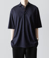 【INTÉRIM】   HYPER BIG HIGH GAUGE SUVIN JERSEY POLO SHIRT - ROYAL D.PURPLE