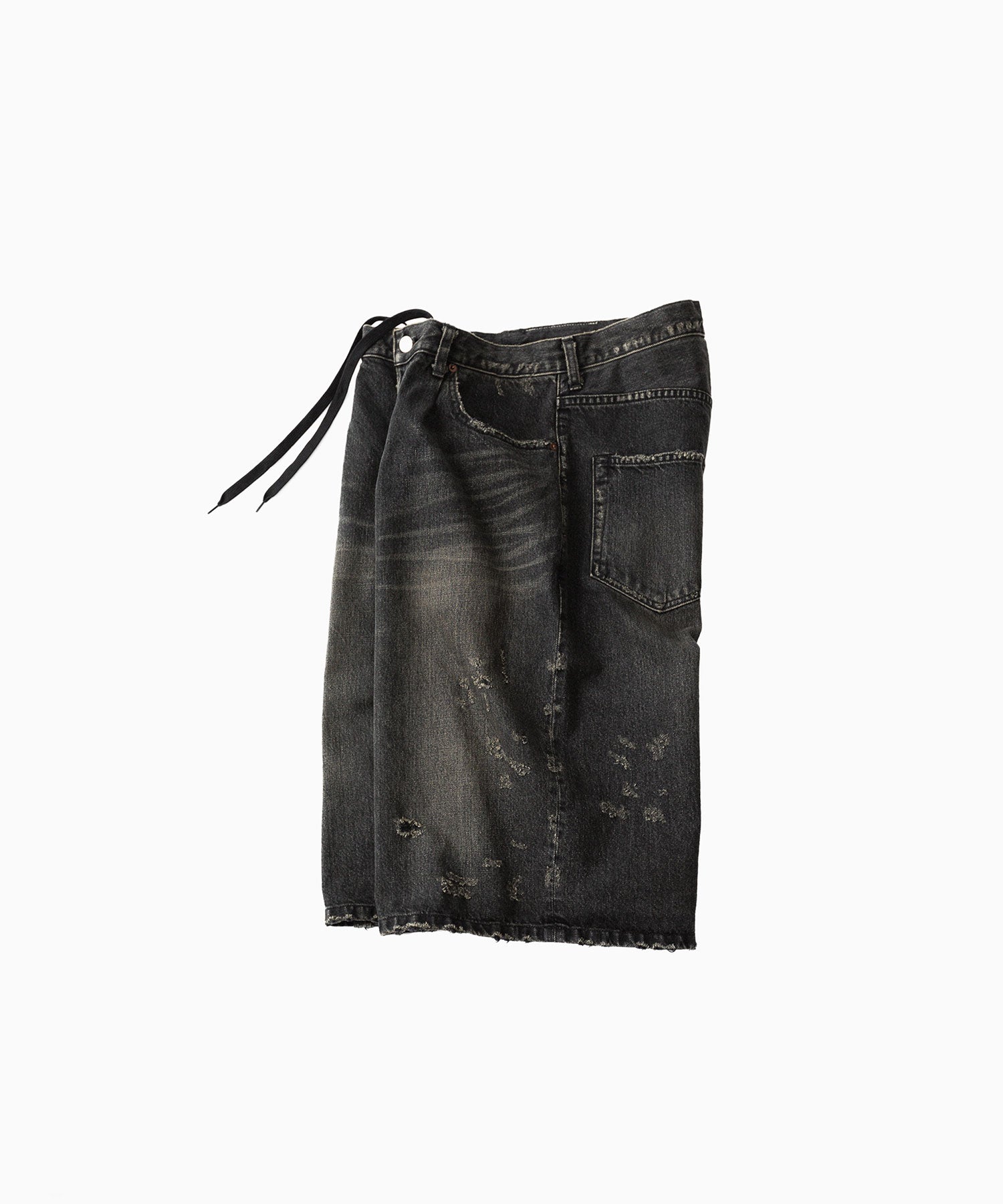 ssstein / シュタイン】BAGGY DENIM SHORTS - BLACK | 公式通販サイト