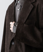 画像をギャラリービューアに読み込む, ssstein(シュタイン)のCOW NUBUCK BLAZER - DARK BROWNの公式通販サイトsession福岡セレクトショップ
