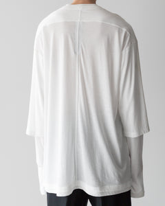 【 The Viridi-anne 】DOUBLE LAYERED LONG SLEEVE TEE - OFF WHITE sessionセッション福岡セレクトショップ 公式通販サイト 