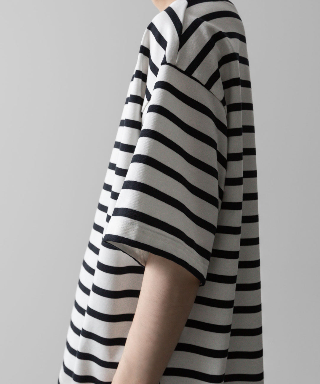 INTÉRIM - インテリムのHYPER BIG SUVIN GIZA BASQUE BORDER H/S SHIRT - WHITE×NAVY公式通販サイトsession福岡セレクトショップ