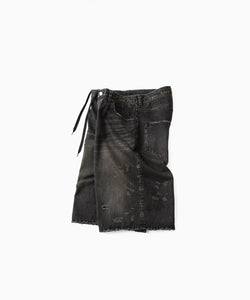 ssstein / シュタイン】BAGGY DENIM SHORTS - BLACK | 公式通販サイト
